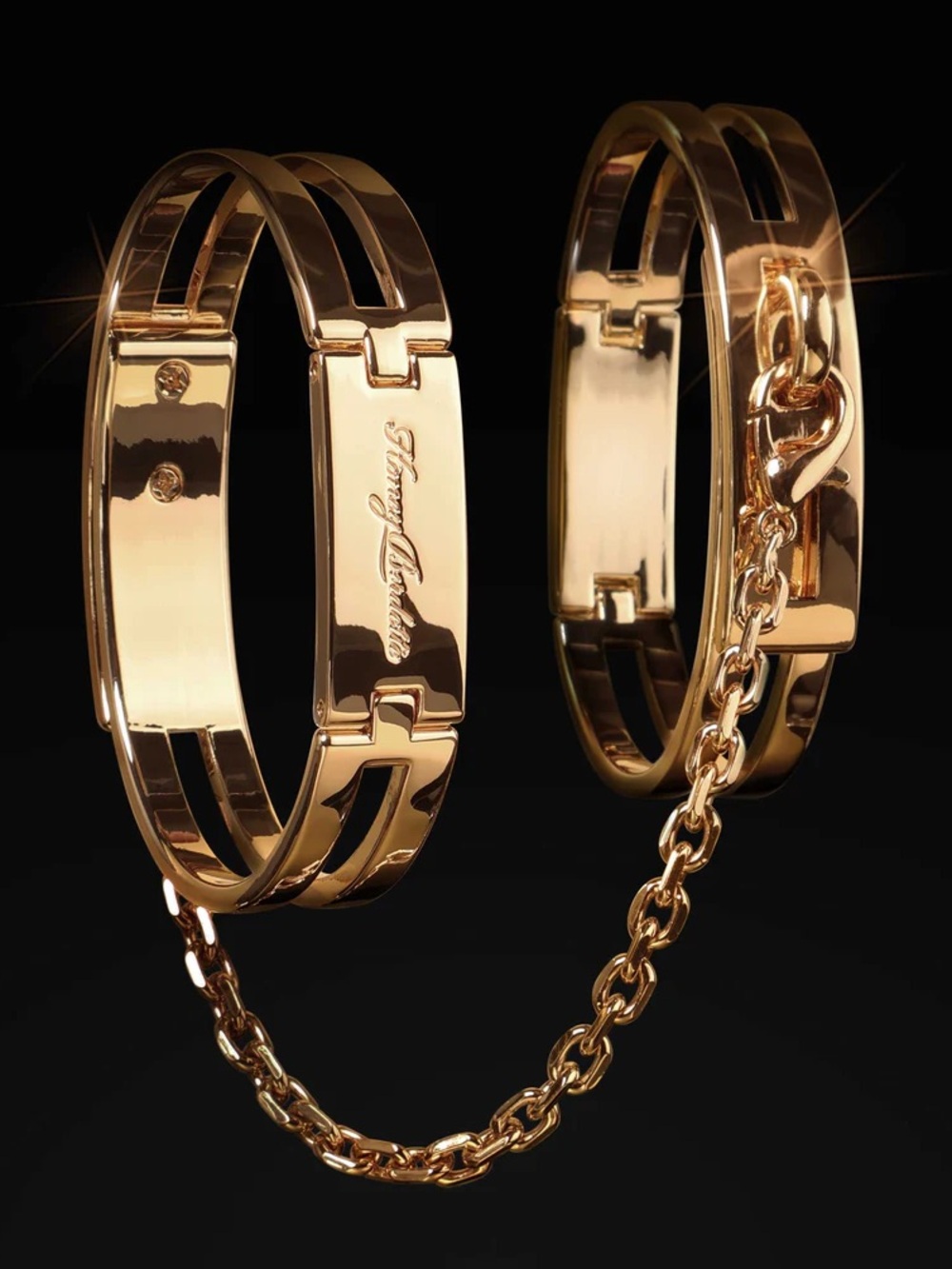 Honey Birdette Gold Bracelet Cuffs - Picture 4 of 5